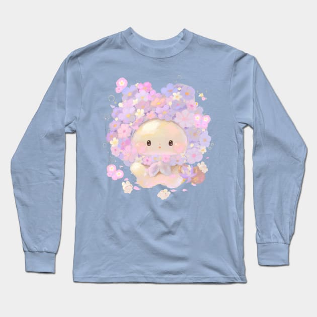 Flower Bunny Long Sleeve T-Shirt by happyyu